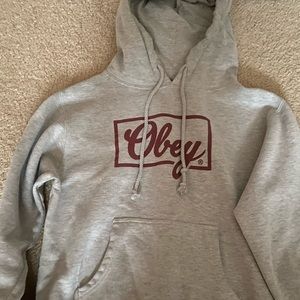 Obey drawstring hoodie